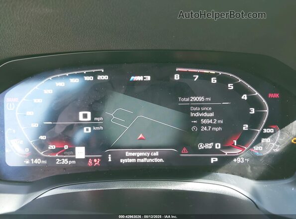 WBS43AY06NFM56715 2022 BMW M3 Green Вид задніх сидінь