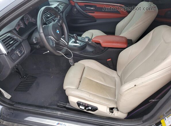 WBS4Y9C53JAC86729 2018 BMW M4 Gray Вид салону спереду