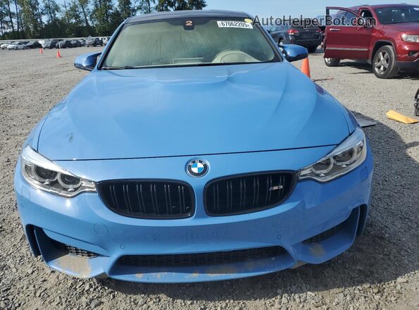 WBS8M9C58G5D30416 2016 BMW M3 Blue Vista frontal