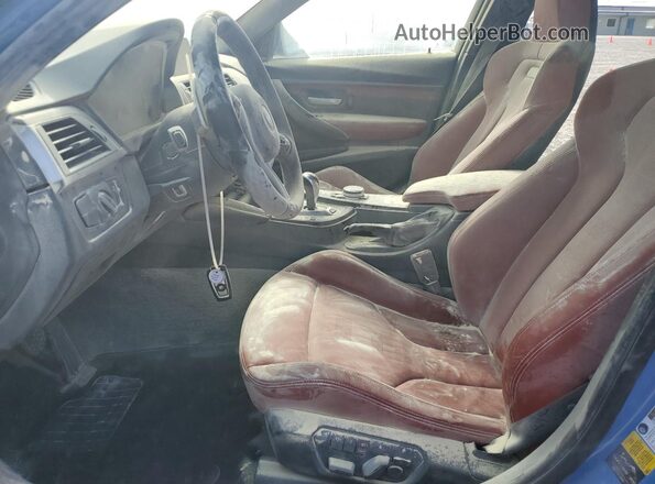 WBS8M9C58G5D30416 2016 BMW M3 Blue Vista interior delantera