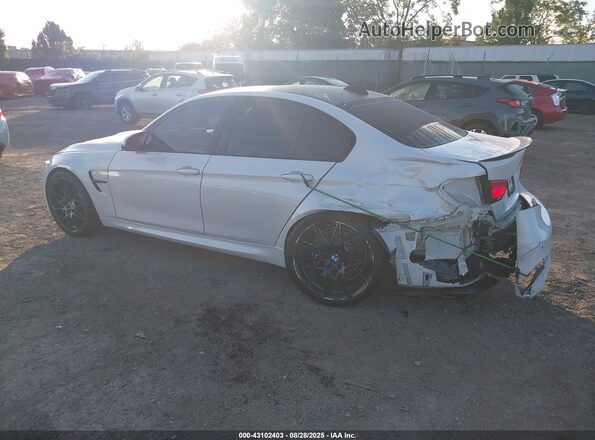 WBS8M9C5XJ5L71702 2018 BMW M3 White Rear left