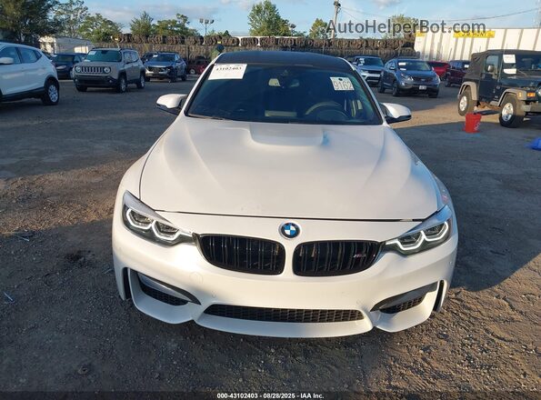 WBS8M9C5XJ5L71702 2018 BMW M3 White Instrument cluster view