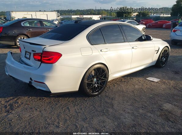 WBS8M9C5XJ5L71702 2018 BMW M3 White Rear right