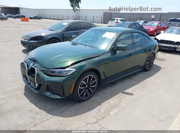 WBY43AW0XRFS25329 2024 BMW I4 Green Передня ліва чверть
