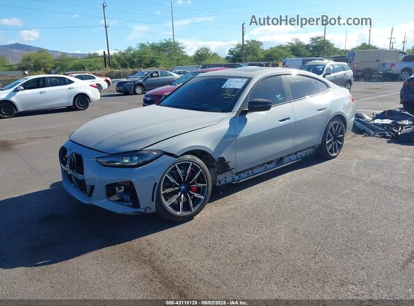 WBY43AW0XRFS73655 2024 BMW I4 Gray Vista tres cuartos delantera izquierda