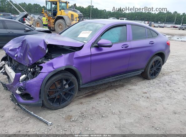 WDC0J4KB4HF196319 2017 MERCEDES-BENZ GLC 300 COUPE Purple წინა მარცხენა ხედი სამი მეოთხედიდან
