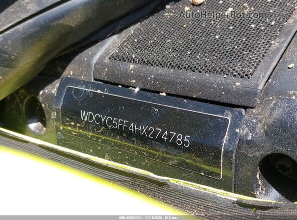 WDCYC5FF4HX274785 2017 MERCEDES-BENZ G-CLASS Yellow Engine compartment view