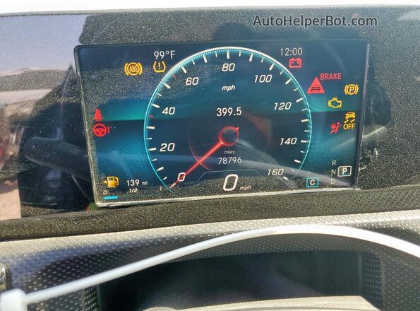 WDD3G4EB5KW035939 2019 MERCEDES-BENZ A Black Սարքավորումների վահանակի տեսք
