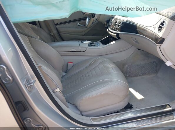 WDDUG8CB1GA218578 2016 MERCEDES-BENZ S-CLASS Silver წინა სალონის ხედი