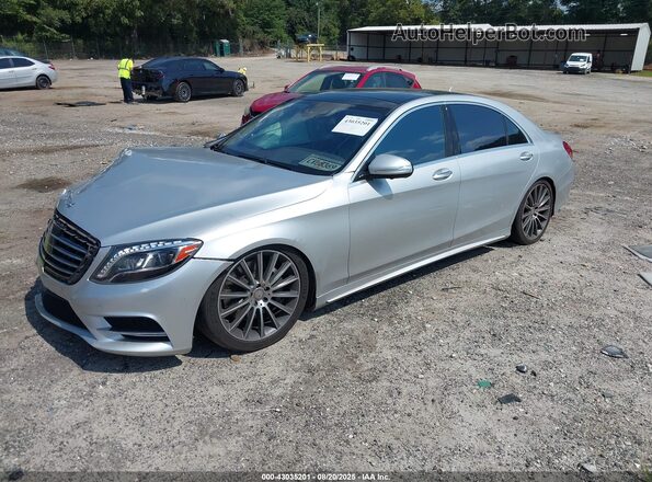 WDDUG8CB1GA218578 2016 MERCEDES-BENZ S-CLASS Silver წინა მარცხენა ხედი სამი მეოთხედიდან