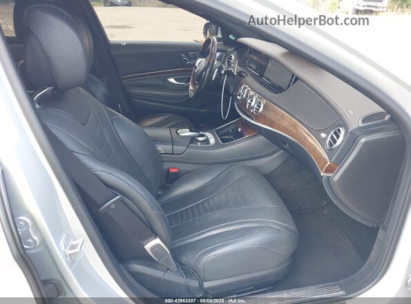 WDDUG8FB6GA237607 2016 MERCEDES-BENZ S-CLASS Silver Widok wnętrza z przodu