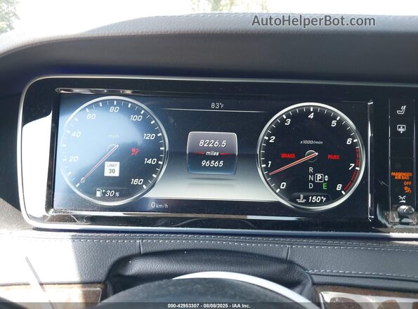 WDDUG8FB6GA237607 2016 MERCEDES-BENZ S-CLASS Silver Widok tylnych siedzeń