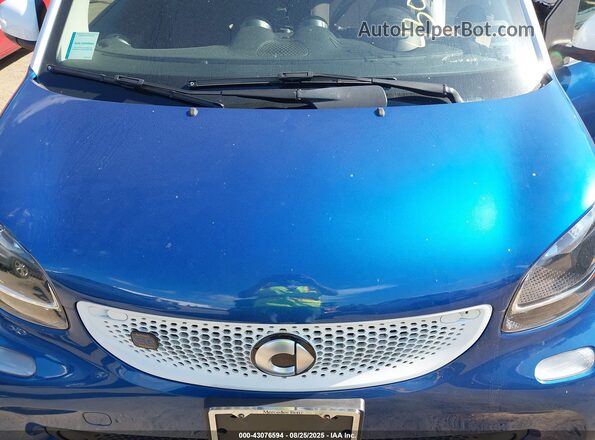 WMEFJ9BA2JK311339 2018 SMART FORTWO ELECTRIC DRIVE Blue Widok z tyłu