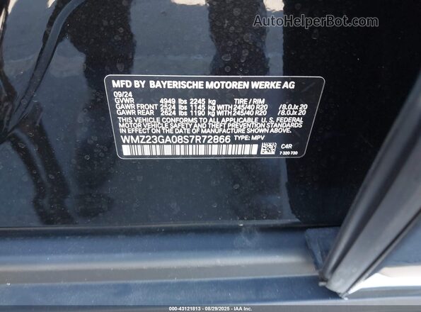 WMZ23GA08S7R72866 2025 MINI COUNTRYMAN Черный Вид подкапотного пространства