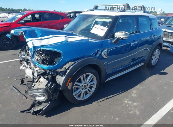 WMZ83BR06N3N28530 2022 MINI COUNTRYMAN Синий Передняя левая четверть