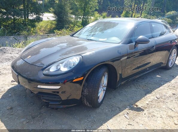 WP0AA2A76GL006032 2016 PORSCHE PANAMERA Black Առջևի ձախ երեք քառորդ տեսարան