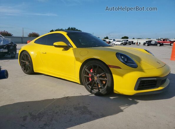 WP0AB2A90LS225454 2020 PORSCHE 911 Yellow 