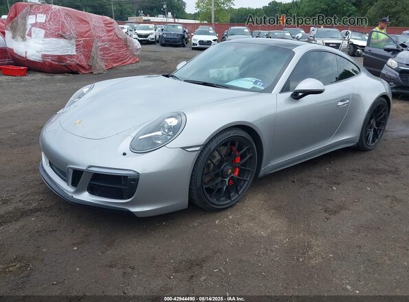 WP0AB2A95HS124952 2017 PORSCHE 911 Серебряный Передняя левая четверть
