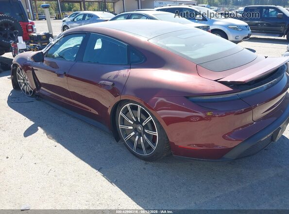 WP0AB2Y16NSA45160 2022 PORSCHE TAYCAN Red Задня ліва чверть