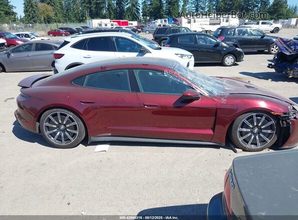 WP0AB2Y16NSA45160 2022 PORSCHE TAYCAN Red Панорамний вид салону 360°