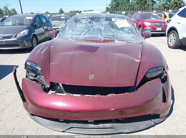 WP0AB2Y16NSA45160 2022 PORSCHE TAYCAN Red Вид задньої частини салону