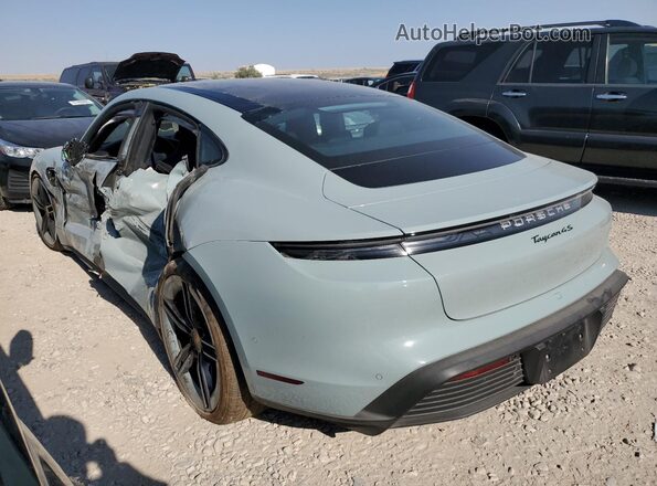 WP0AB2Y16SSA40536 2025 PORSCHE TAYCAN Бирюзовый Задняя левая четверть