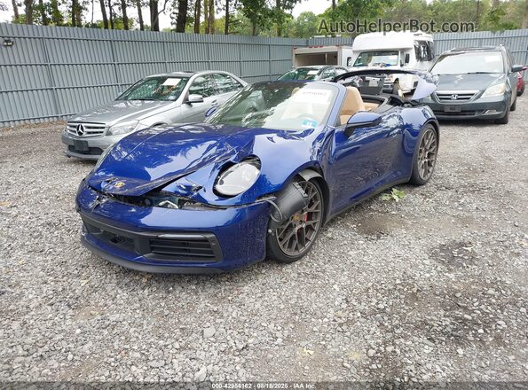 WP0CB2A91LS262778 2020 PORSCHE 911 Синий Передняя левая четверть