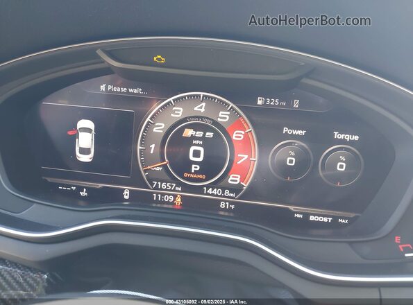 WUABWCF59KA900990 2019 AUDI RS5 Серый Вид задних сидений
