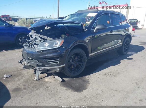 WVGEP9BP8GD000603 2016 VOLKSWAGEN TOUAREG Black Vista tres cuartos delantera izquierda