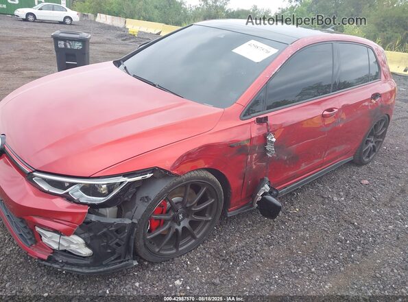 WVW3A7CD7PW203427 2023 VOLKSWAGEN GOLF Red Widok z przodu