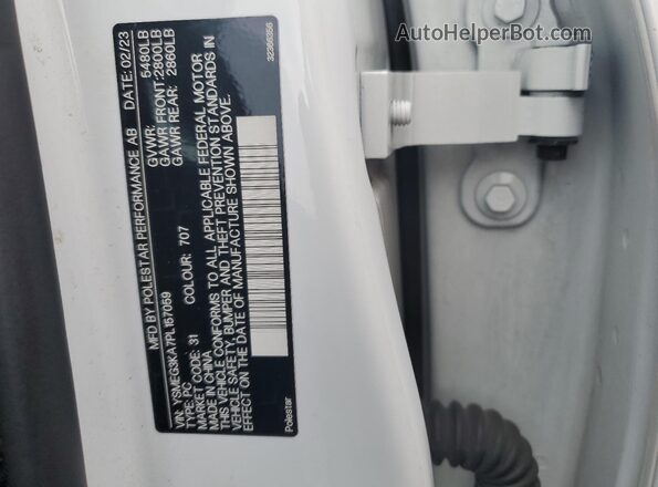 YSMEG3KA7PL157059 2023 POLESTAR 2 White 