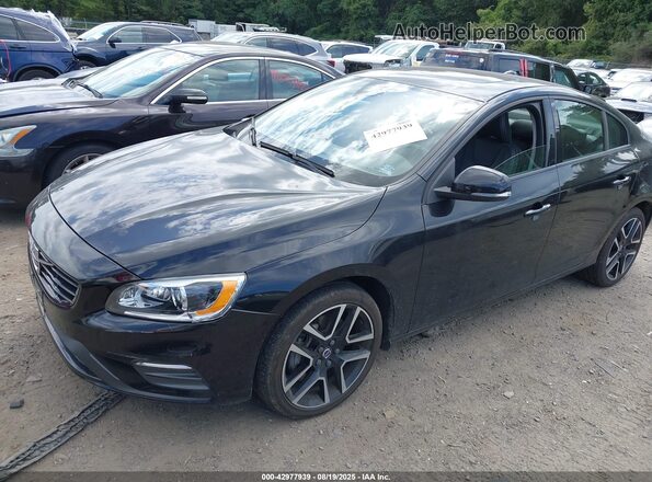 YV140MTL4J2456629 2018 VOLVO S60 Black Передня ліва чверть