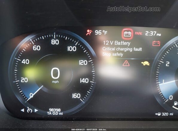 YV4102RK3L1545481 2020 VOLVO XC60 Black Vista de los asientos traseros