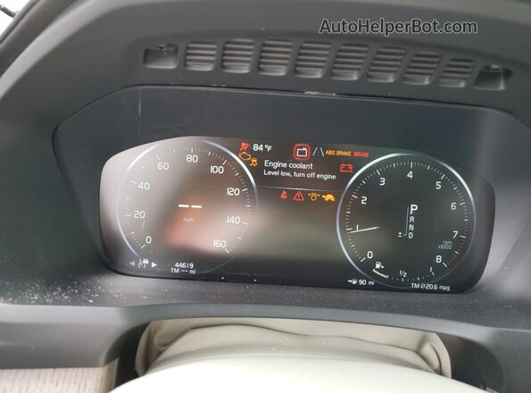 YV4A22PL3M1763668 2021 VOLVO XC90 Black Вид щитка приладів