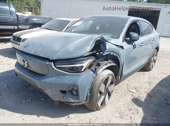 YV4ED3GM7P2026496 2023 VOLVO C40 Серый Передняя левая четверть
