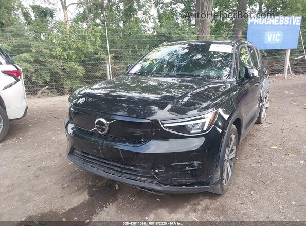 YV4ED3UL4P2090667 2023 VOLVO XC40 RECHARGE PURE ELECTRIC Black Przód lewy