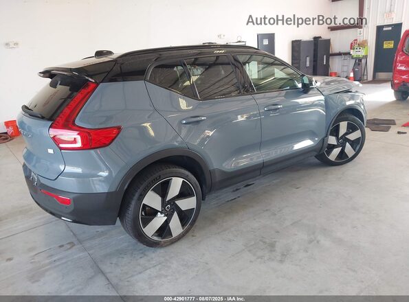 YV4ED3UMXP2087183 2023 VOLVO XC40 RECHARGE PURE ELECTRIC Gray Задня права чверть