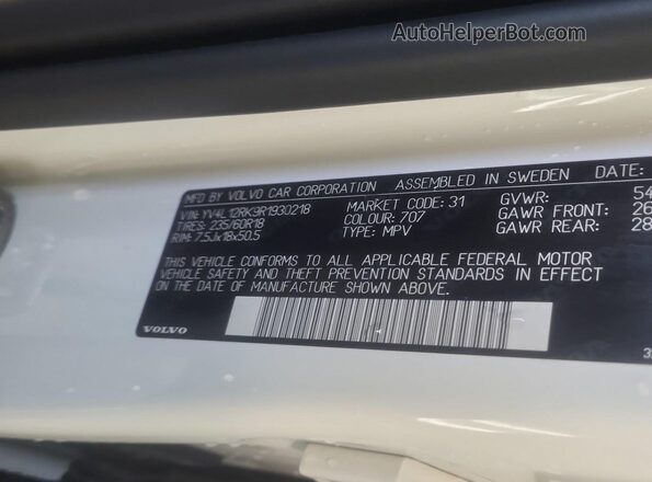 YV4L12RK9R1930218 2024 VOLVO XC60  