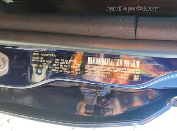 ZACCJABB0JPH83363 2018 JEEP RENEGADE Синий 