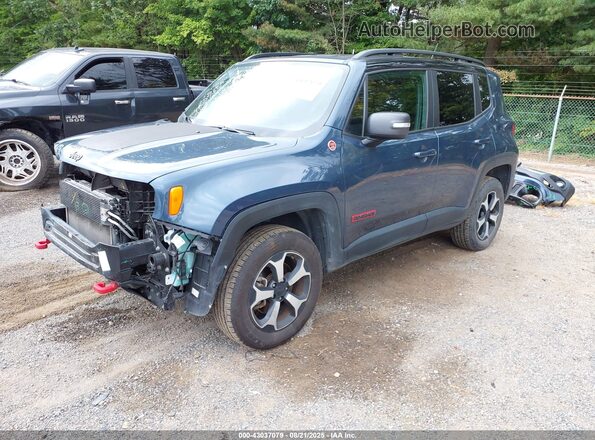 ZACNJDC13MPM93121 2021 JEEP RENEGADE Blue წინა მარცხენა ხედი სამი მეოთხედიდან