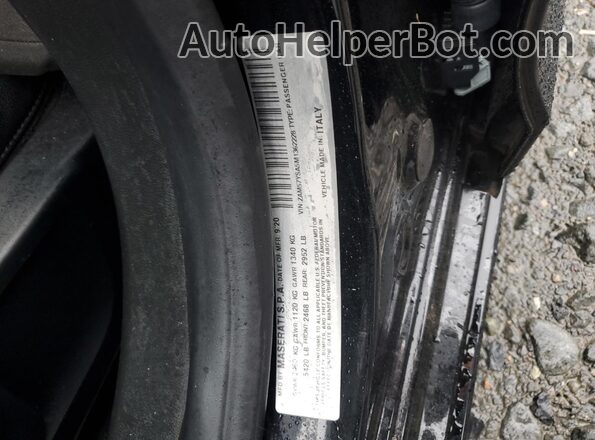 ZAM57YSA5M1362228 2021 MASERATI GHIBLI Black Vista de la etiqueta del VIN