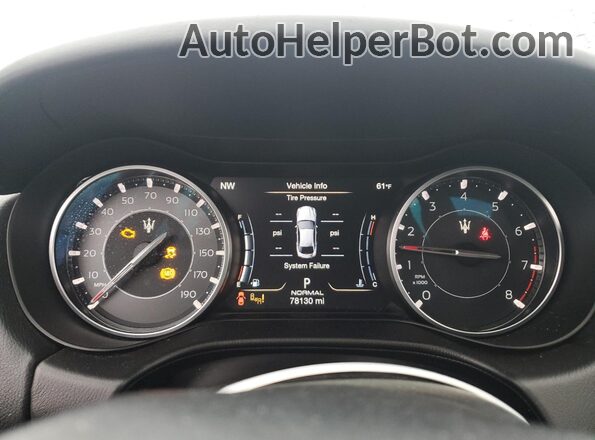 ZAM57YSA5M1362228 2021 MASERATI GHIBLI Black Vista del cuadro de instrumentos