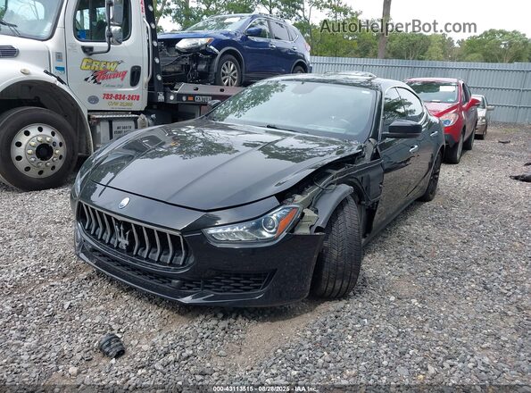 ZAM57YTA7K1314239 2019 MASERATI GHIBLI Black Առջևի ձախ երեք քառորդ տեսարան