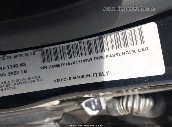 ZAM57YTA7K1314239 2019 MASERATI GHIBLI Black Շարժիչի բաժամունքի տեսք