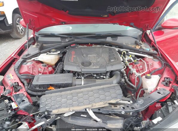 ZARFAEEN2J7566698 2018 ALFA ROMEO GIULIA Red Widok z tyłu