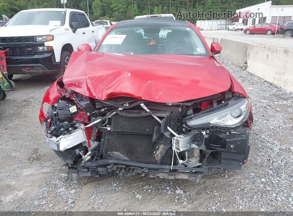 ZARFAEEN2J7566698 2018 ALFA ROMEO GIULIA Red Widok zestawu wskaźników