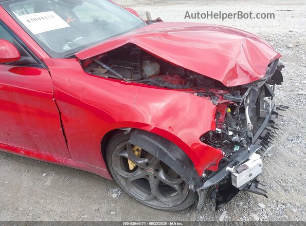 ZARFAEEN2J7566698 2018 ALFA ROMEO GIULIA Red Widok z przodu