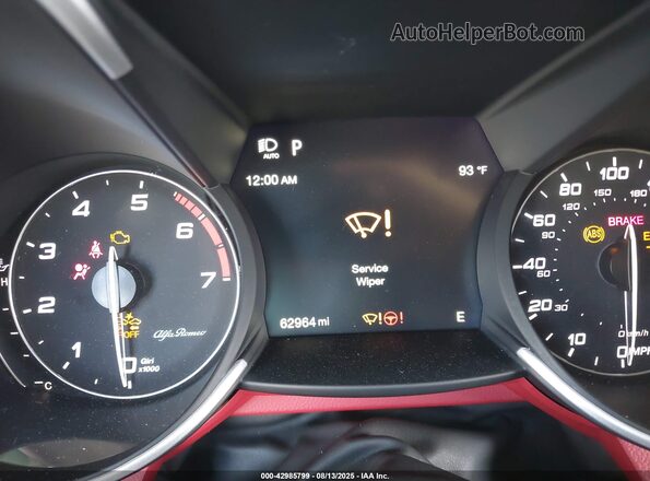 ZARFAMAN7L7625649 2020 ALFA ROMEO GIULIA Black უკანა სავარძლების ხედი
