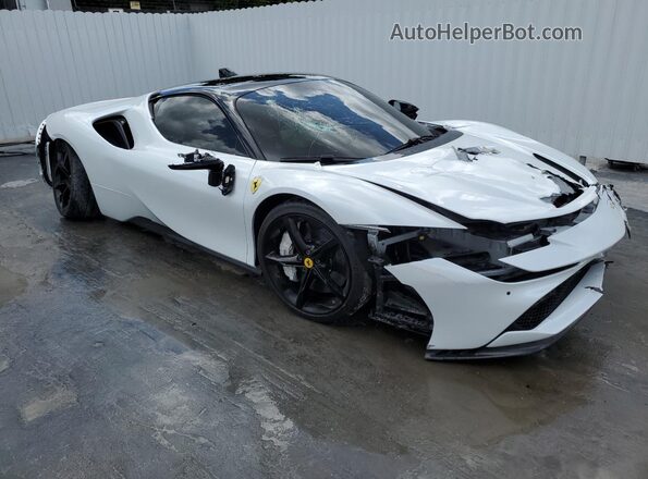 ZFF95NLA3M0257803 2021 FERRARI SF 90 SPIDER White Առջևի աջ