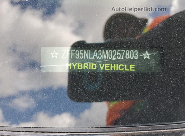 ZFF95NLA3M0257803 2021 FERRARI SF 90 SPIDER White Շարժիչի բաժամունքի տեսք